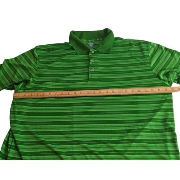 PGA Tour Airflux Men's XXL Short Sleeve Golf Polo Shirt Green - Picture 5 of 10